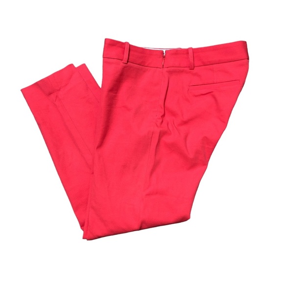 J Crew Factory Women’s Pant Flat Front Belt Loops Side Zip Cropped Tapered - Picture 2 of 7